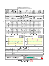 弊社独自の機器寿命診断データシート